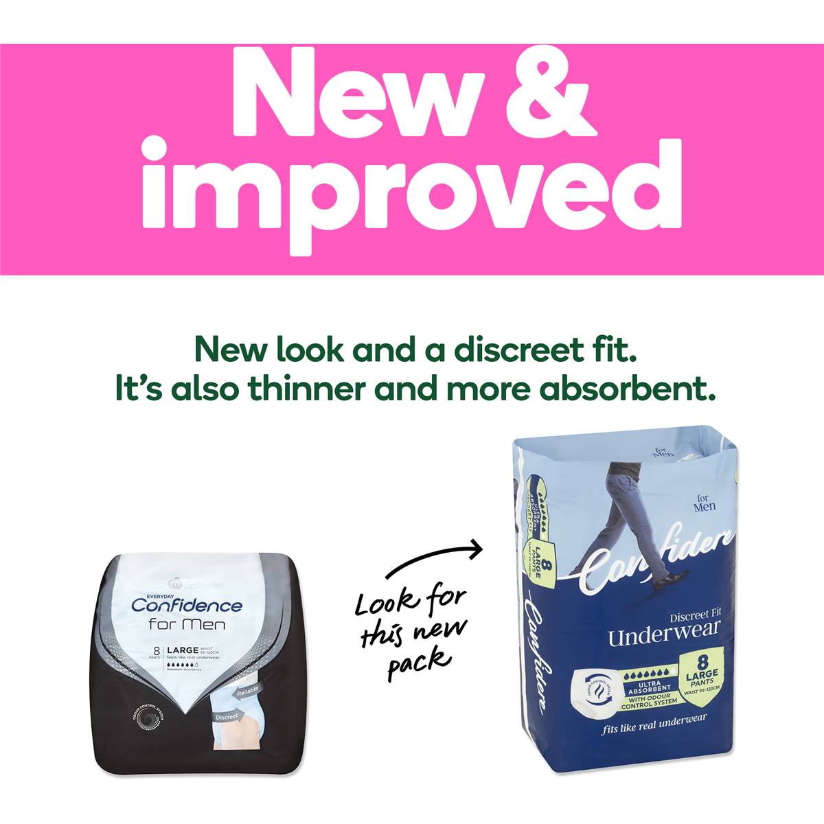 Select Mens Large Incontinence Pants 8 Pack Woolworths