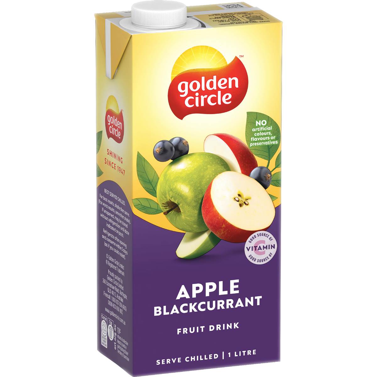 Golden Circle Apple Blackcurrant Fruit Drink 1L