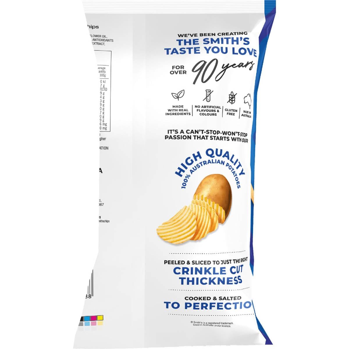 Smith's Crinkle Cut Potato Chips Original 170g Woolworths