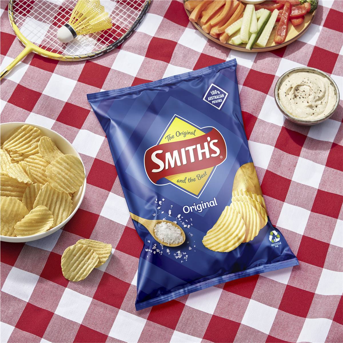 Smith's Crinkle Cut Potato Chips Original 170g Woolworths