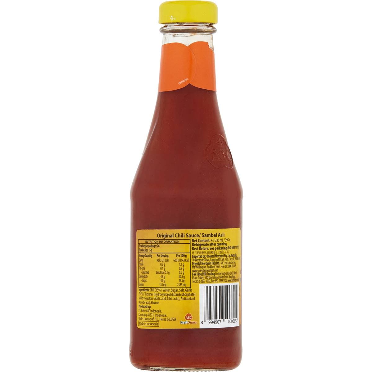 Abc Chilli Sauce 335ml Woolworths