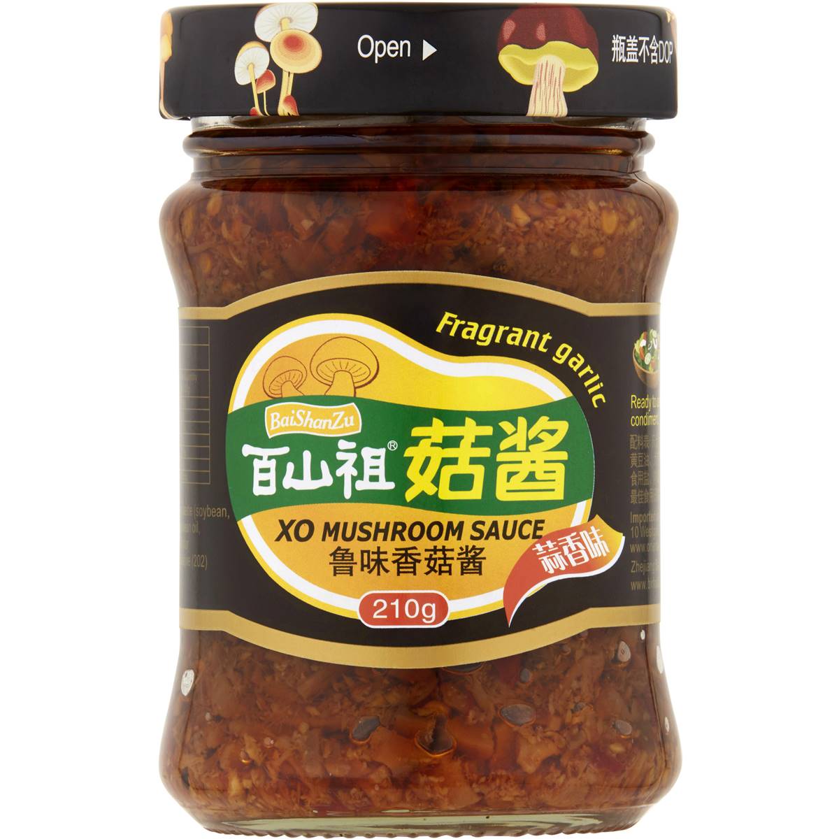 Baishanzu Xo Mushroom Sauce Garlic 210g Woolworths
