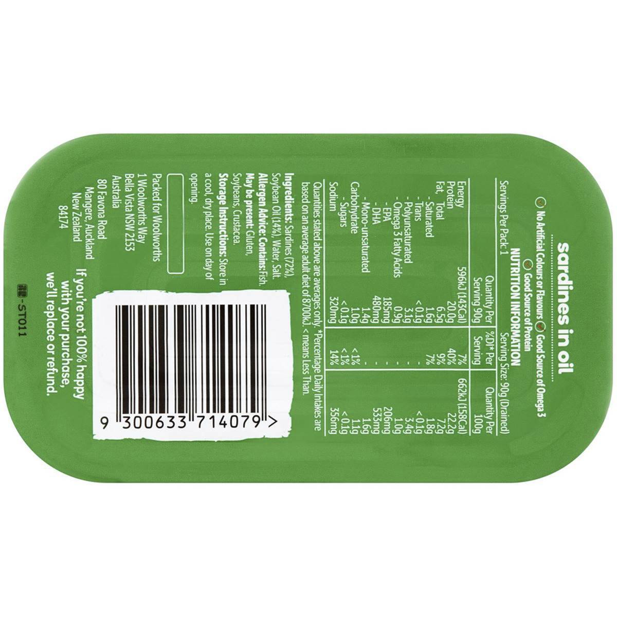 Homebrand Sardines In Oil 125g Woolworths