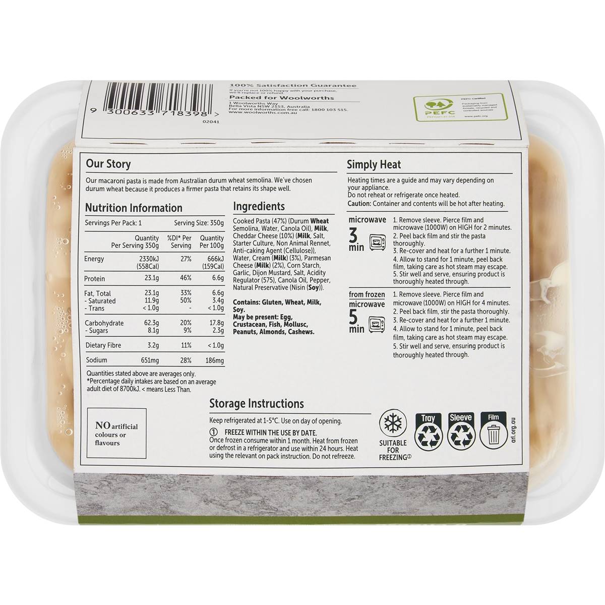 Woolworths Macaroni & Cheese 350g Woolworths