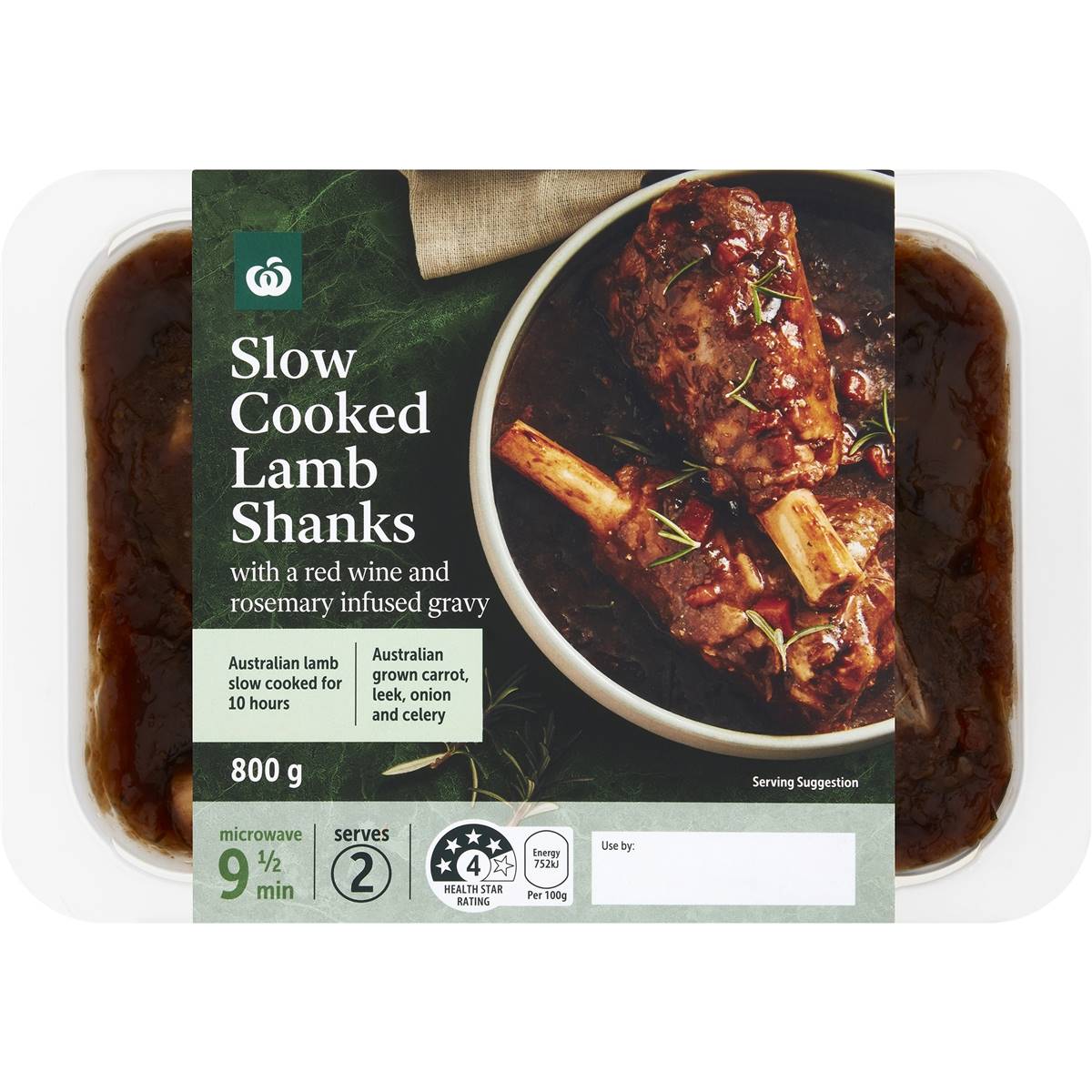 Woolworths Rosemary Lamb Shanks Chilled Meal 800g Woolworths