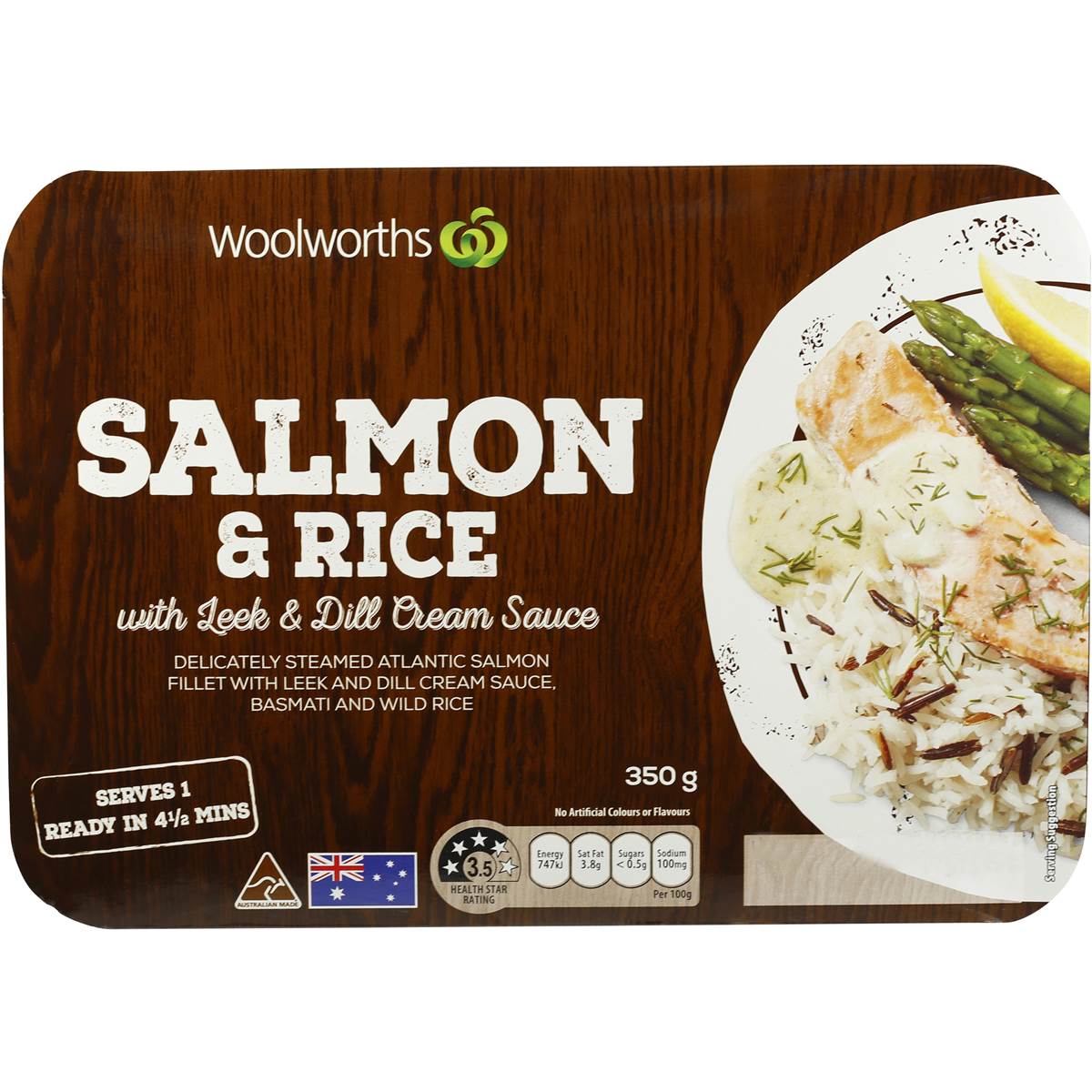 Woolworths Atlantic Salmon & Rice With Dill 350g Woolworths