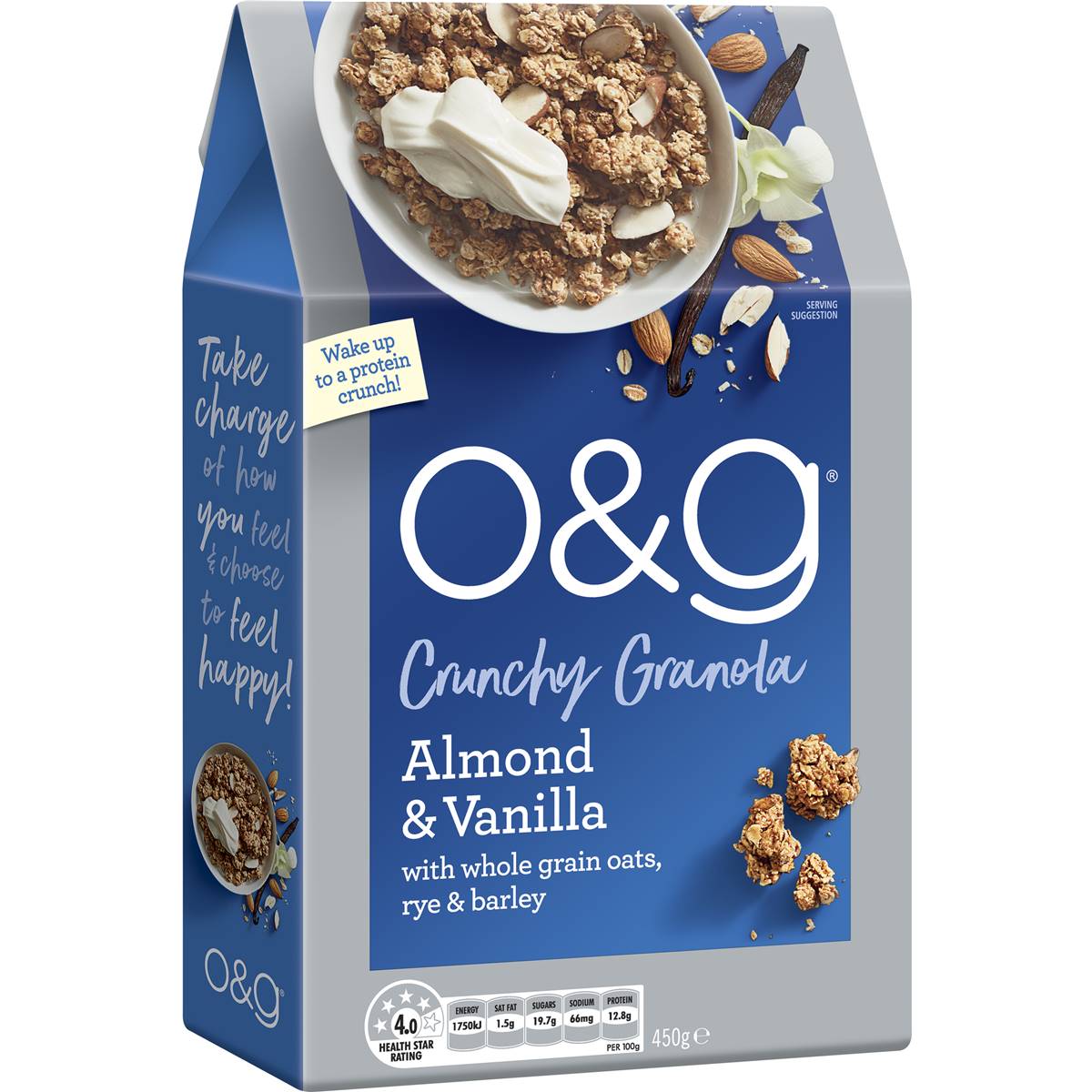 Uncle Tobys O&g Granola Vanilla & Almond 450g Woolworths