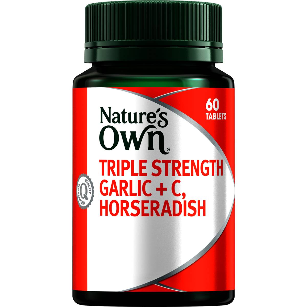 Nature's Own Garlic Vitamin C + Horseradish Triple Strength Tablets 60