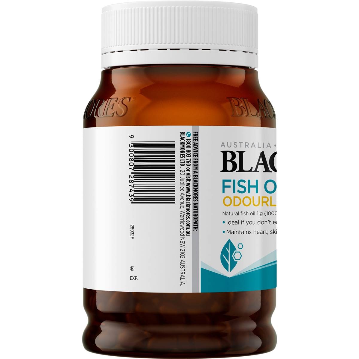 Blackmores Odourless Fish Oil 1000mg Omega3 Capsules 200 Pack Woolworths