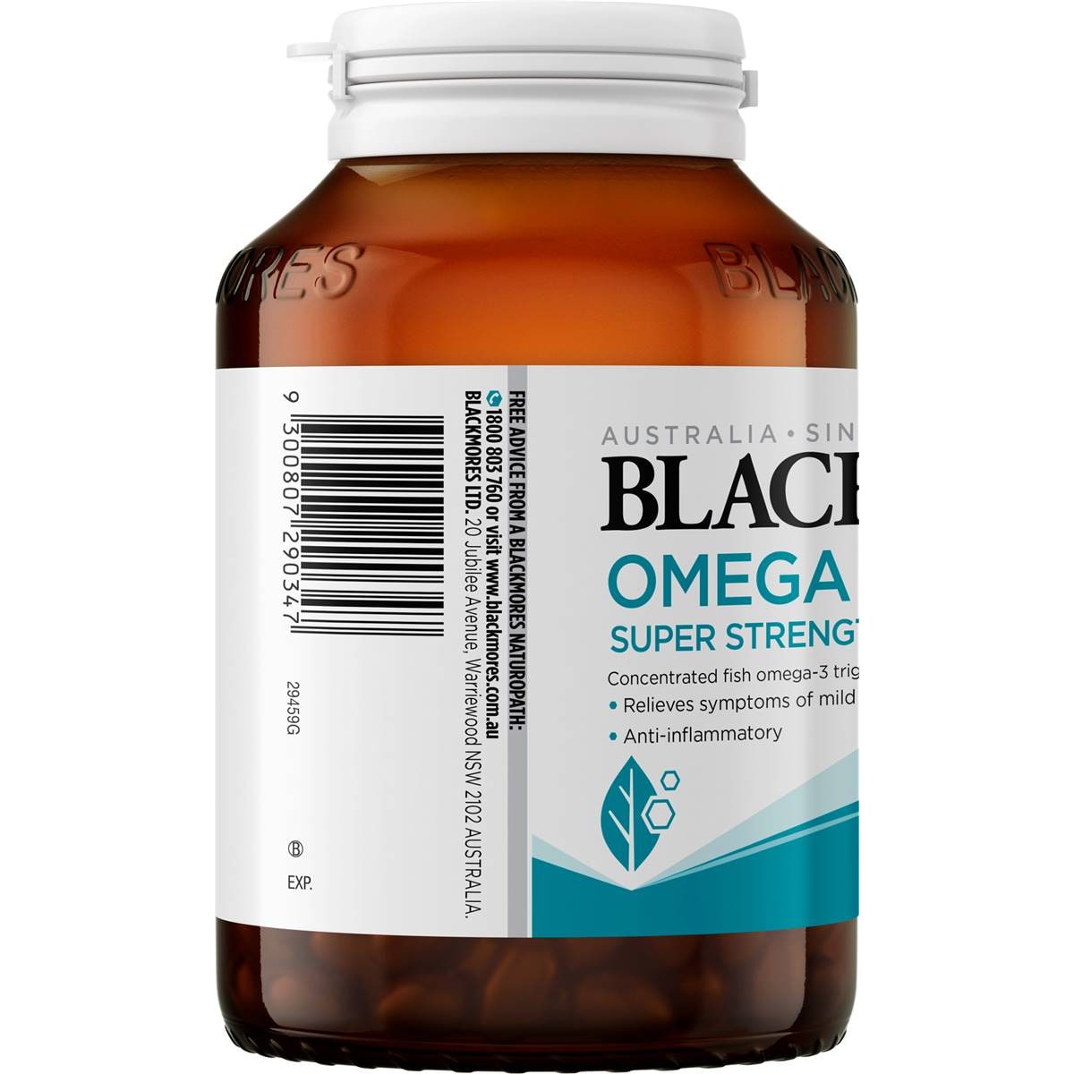Blackmores Omega Triple High Strength Fish Oil Capsules 60 Pack