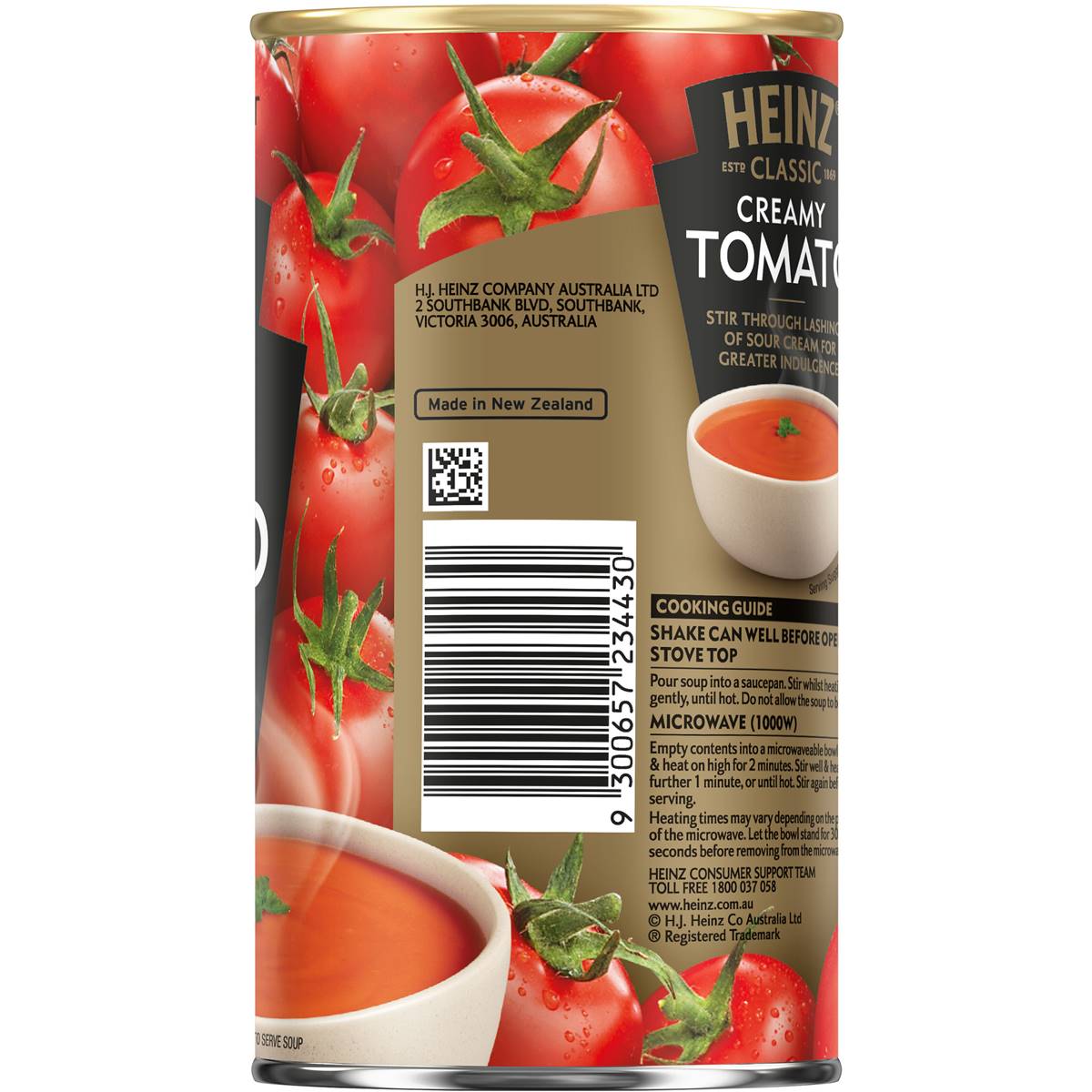 Heinz Classic Canned Soup Soup Creamy Tomato 535g Woolworths