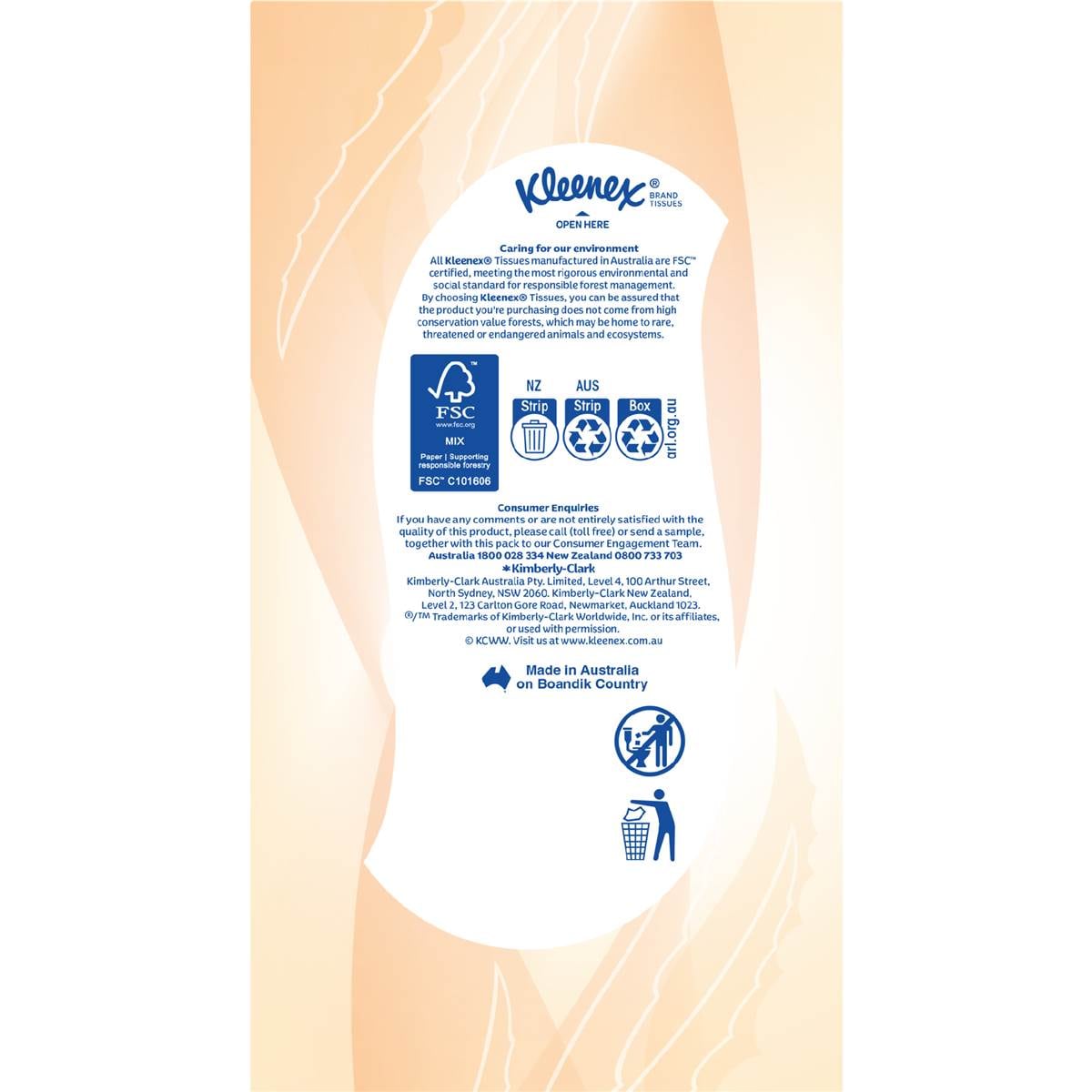 Kleenex Facial Tissues Large & Thick Aloe Vera 70pk Woolworths