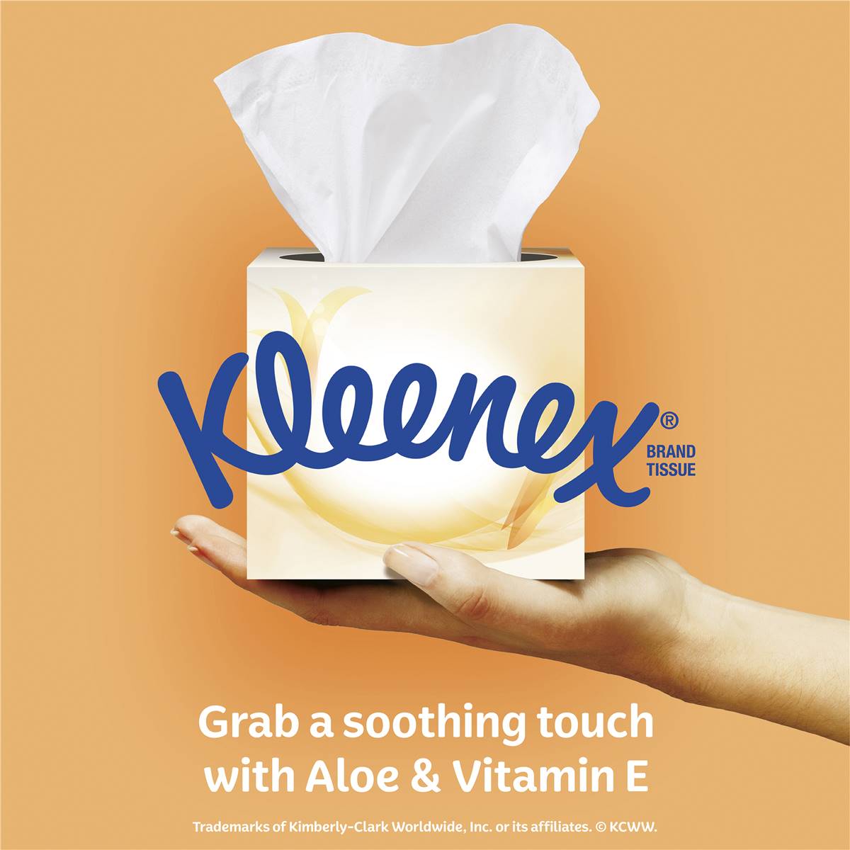 Kleenex Aloe Vera & Vitamin E 3 Ply Large & Thick Facial Tissues 70 ...