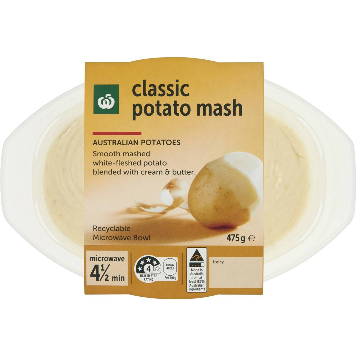 Woolworths Classic Potato Mash 475g Woolworths
