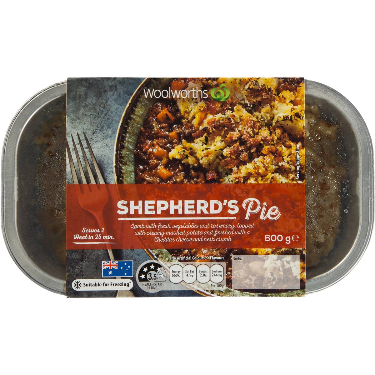 Woolworths Shepherds Pie 600g Woolworths