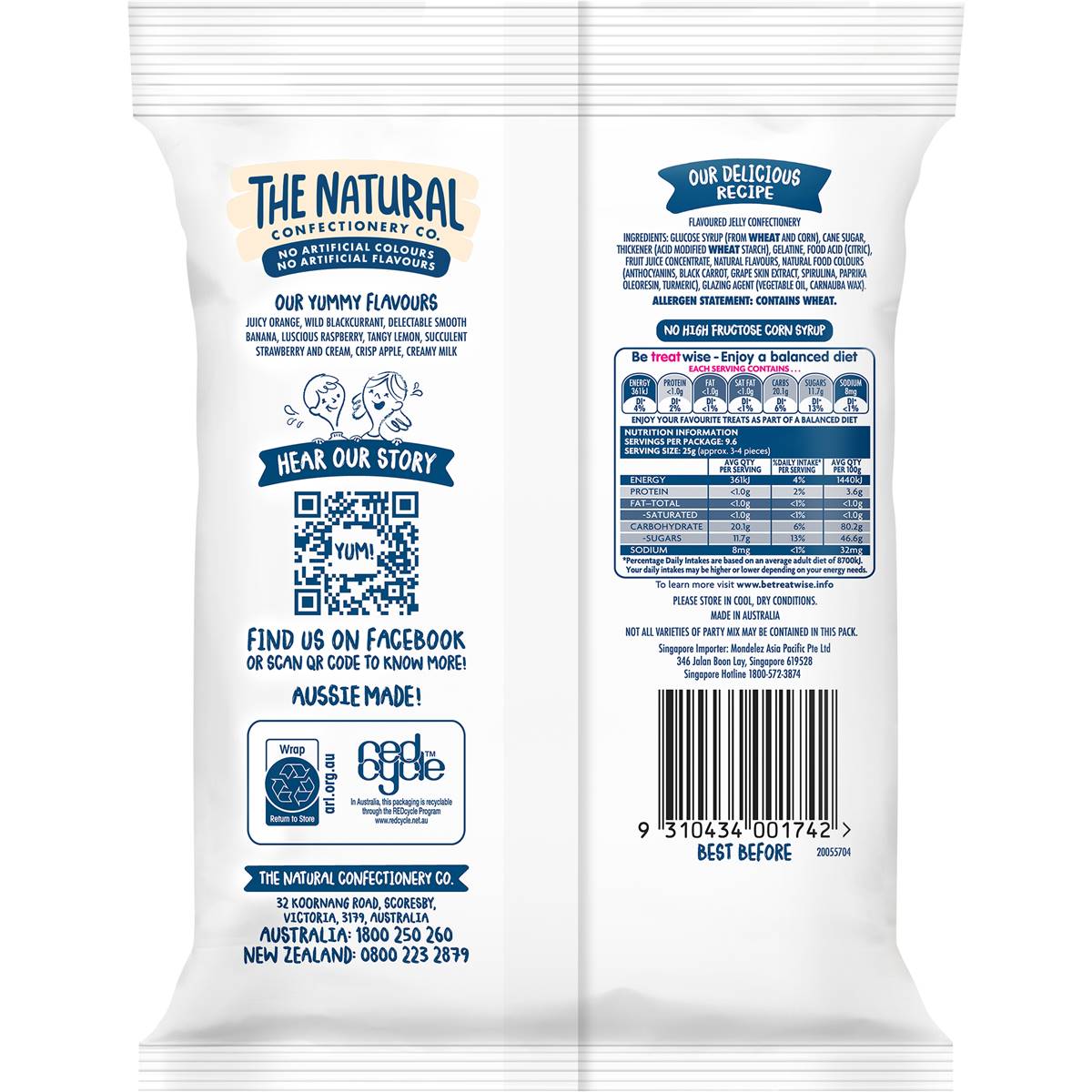 The Natural Confectionery Co. Party Mix Lollies 240g Woolworths