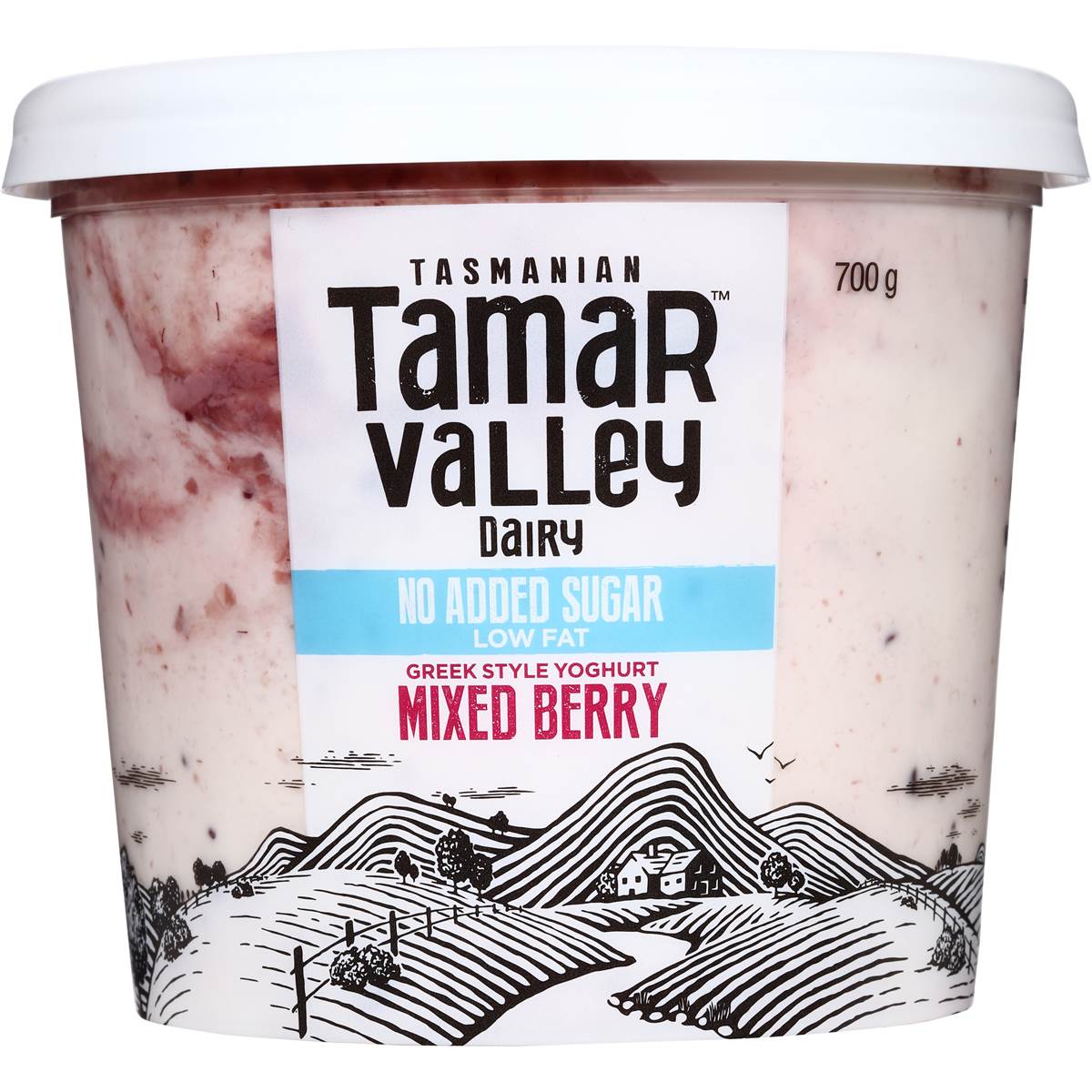 Tamar Valley Greek Style Yoghurt Mixed Berry No Added Sugar 700g ...