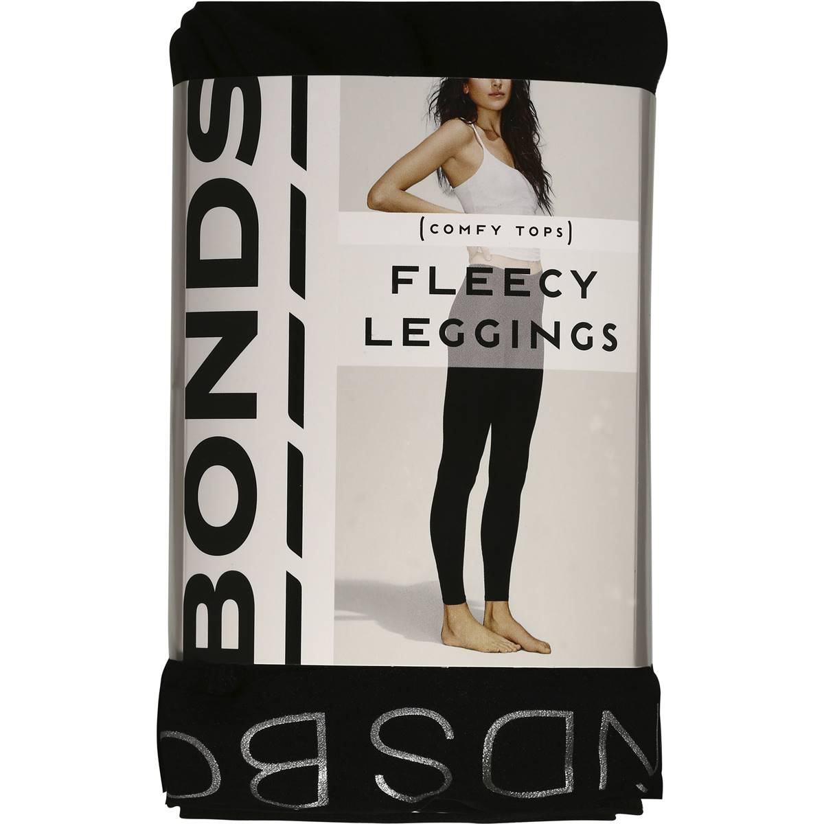Bonds Comfy Tops Fleecy Leggings Black Tlxl Each Woolworths