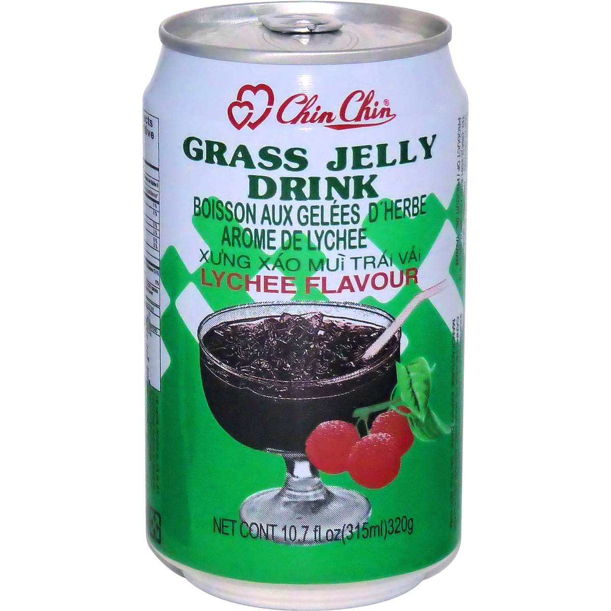 Chin Chin Grass Jelly Drink Dark Lychee