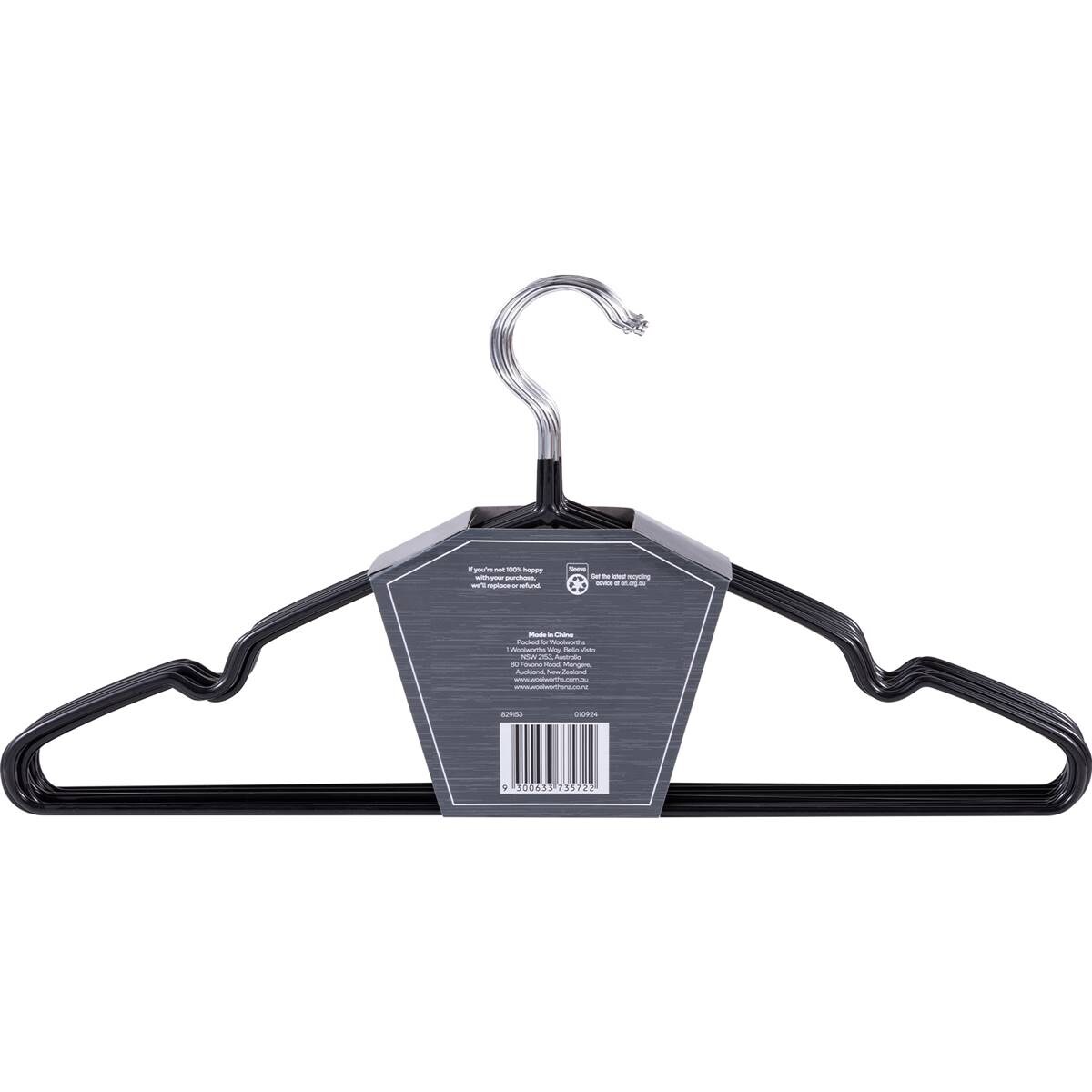 Essentials Plastic Coated Wire Hangers each Woolworths