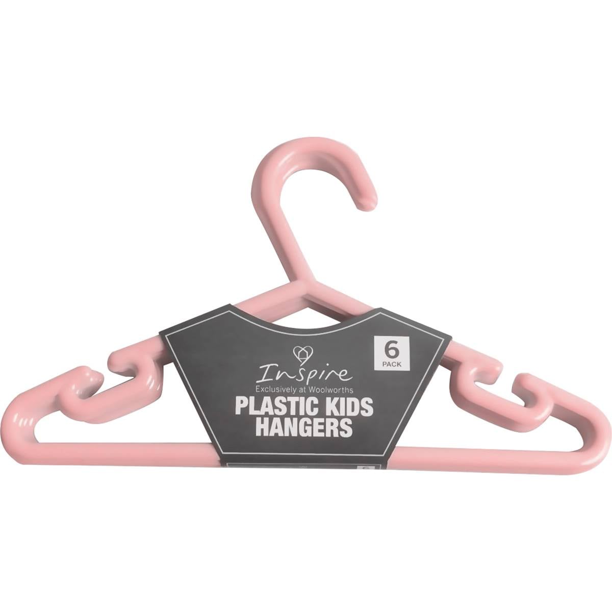 Essentials Plastic Kids Hangers 6 Pack Woolworths
