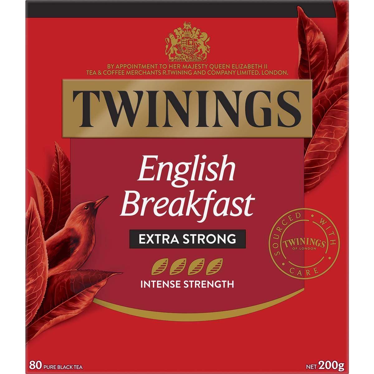 Twinings English Breakfast Extra Strong Tea Bags 80 Pack Woolworths