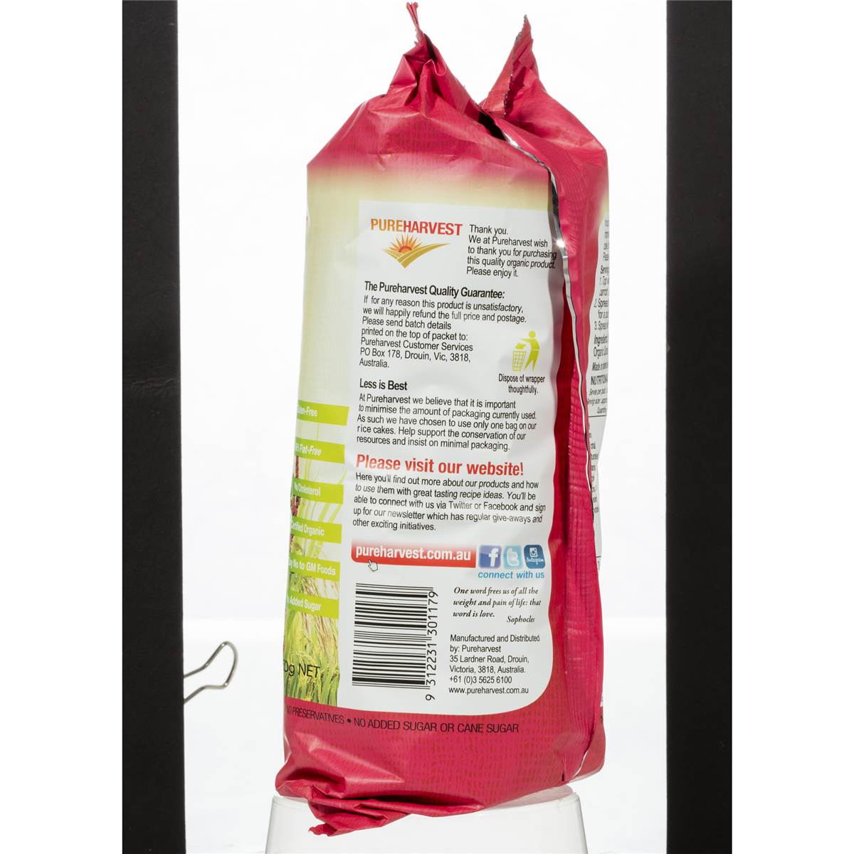 Pureharvest Rice Cakes Quinoa 150g Woolworths