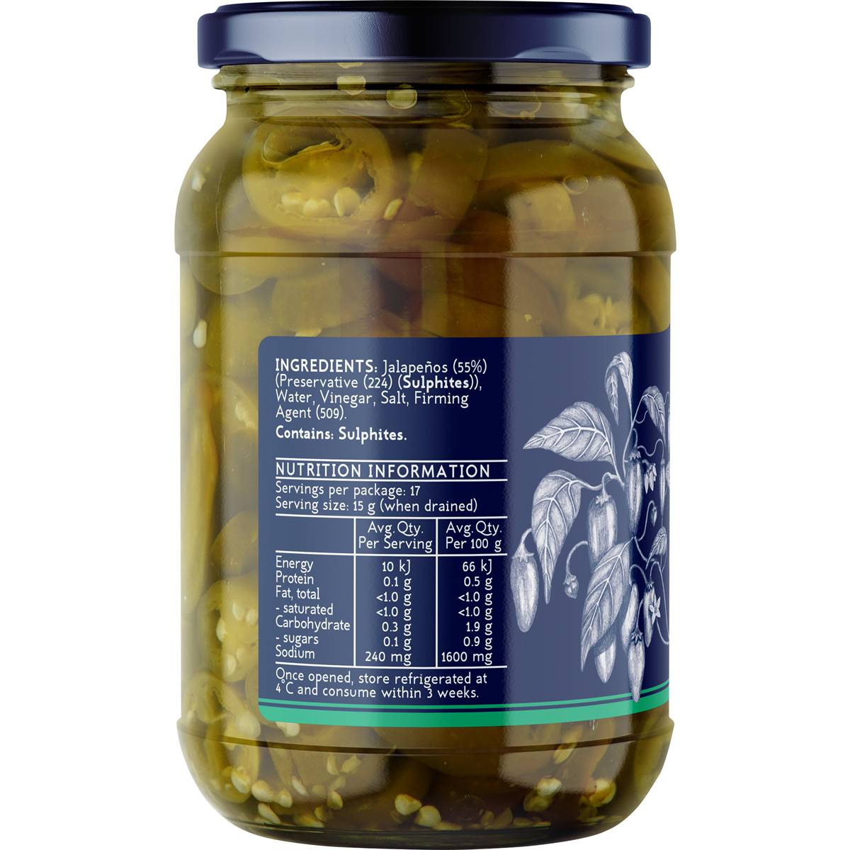 Fehlbergs Jalapenos Pickled 470g Woolworths