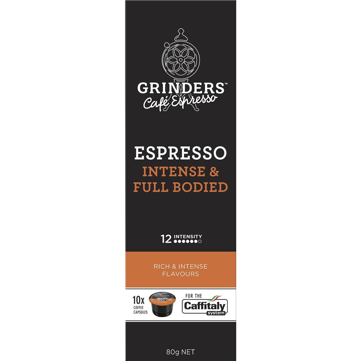 Grinders Coffee Espresso Caffitaly Capsules 80g X 10 Pack Woolworths