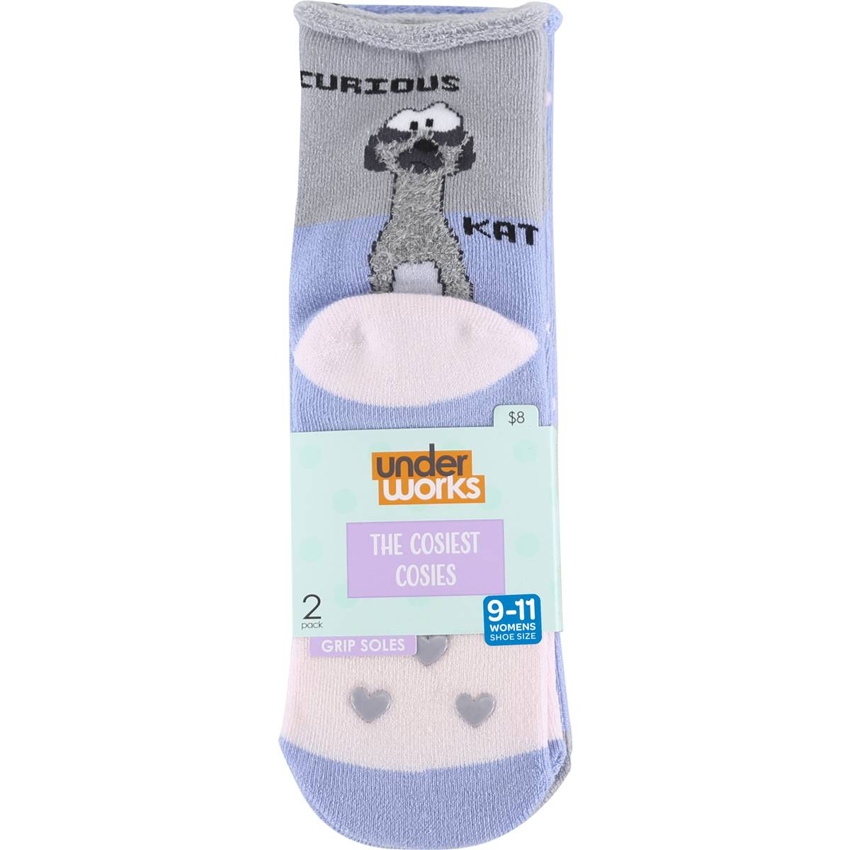 Under Works Novelty Slipper Sock Meerkat Sizes - 9 To 11