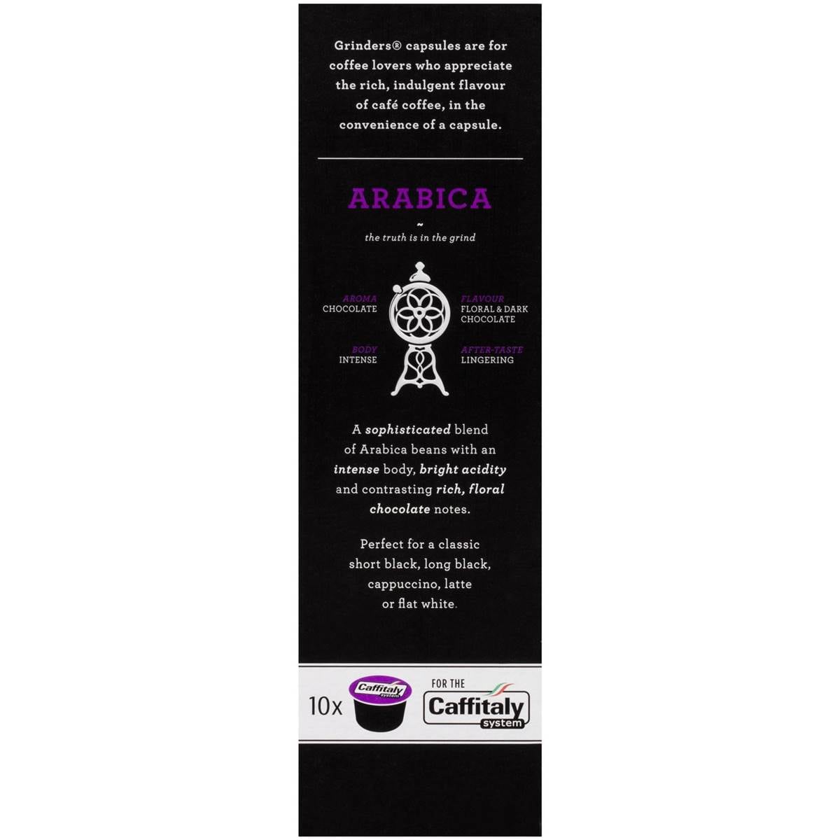 Grinders Coffee Capsules Arabica Caffitaly System 10 Pack Woolworths