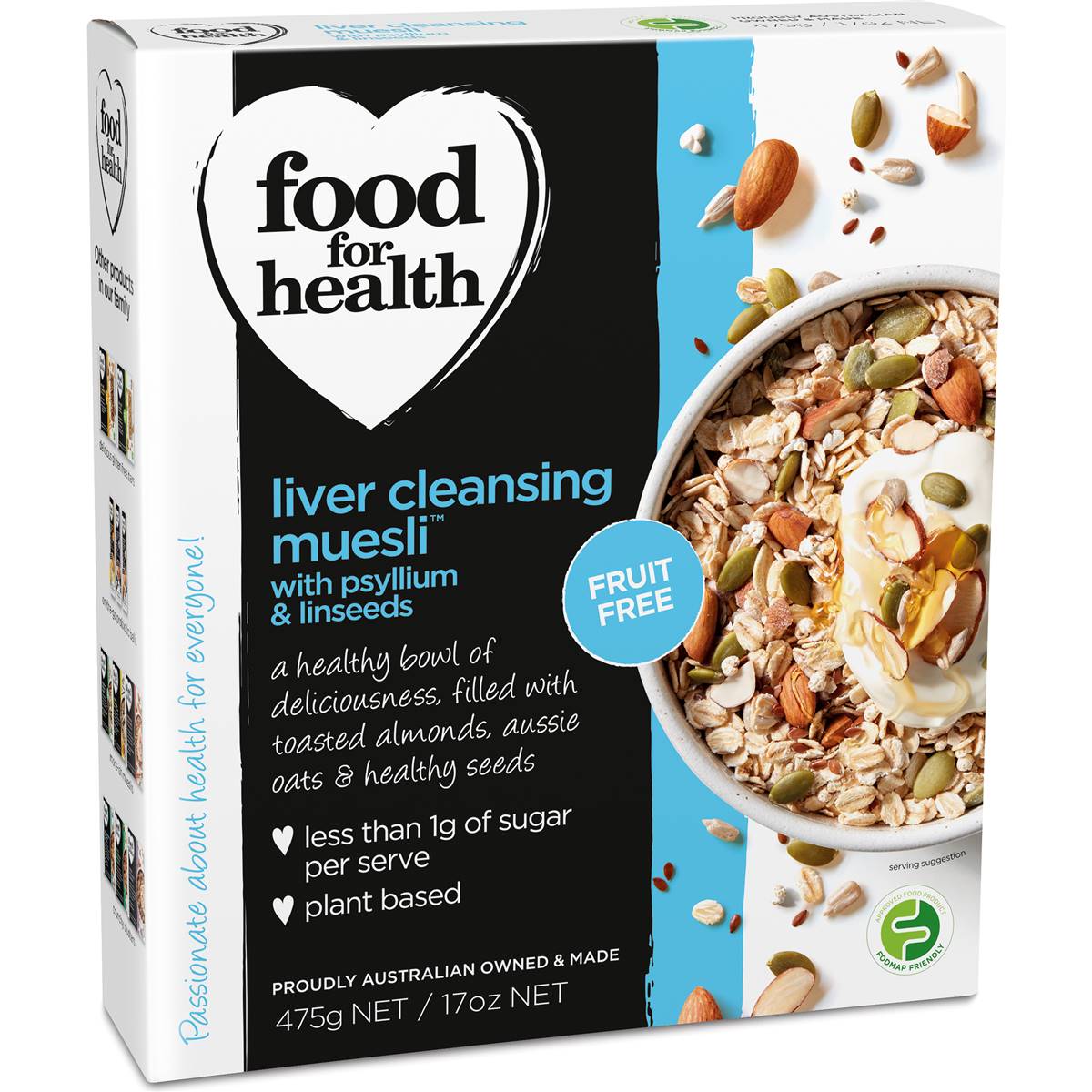 Food For Health Muesli Liver Cleansing 475g Woolworths