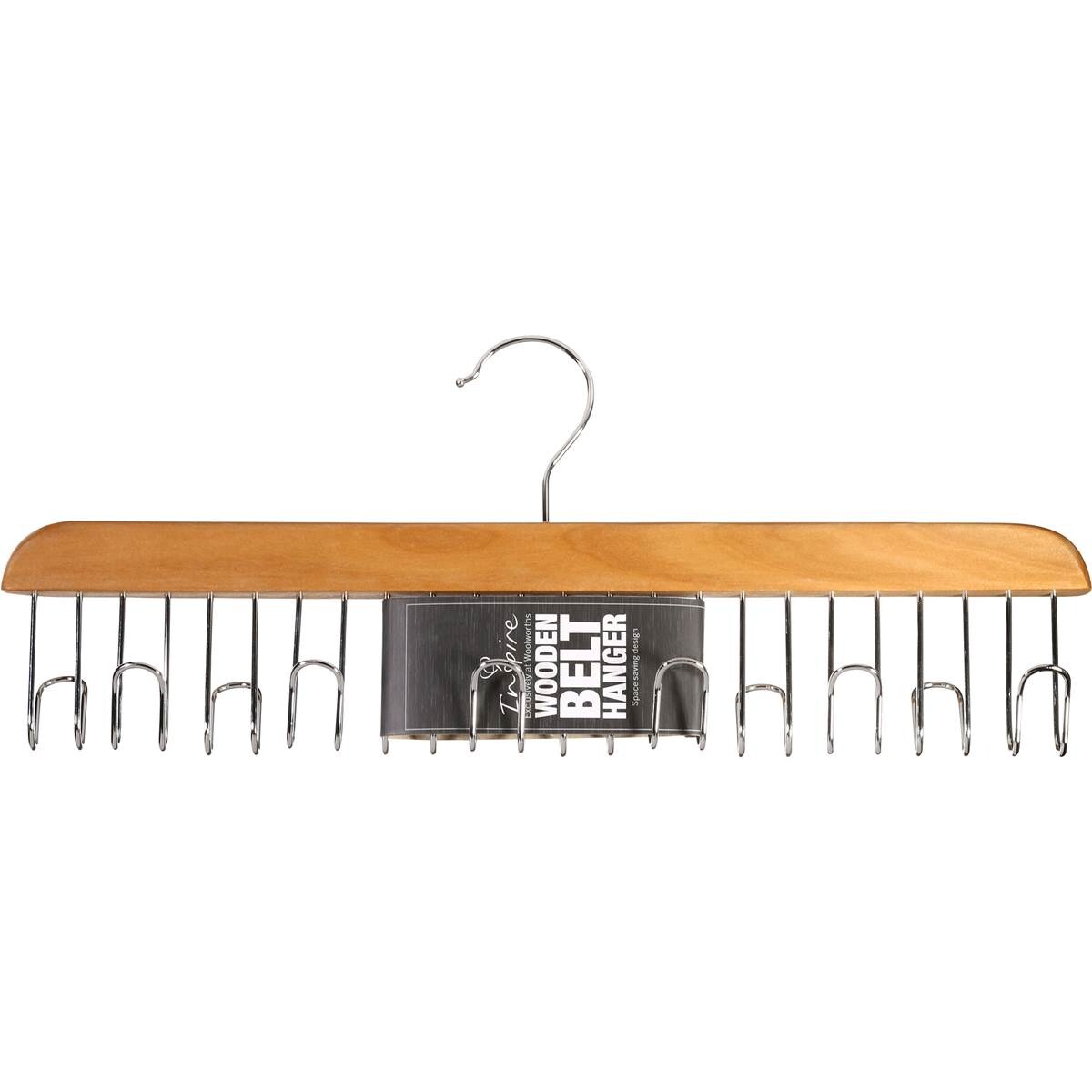 Inspire Wooden Belt Hanger Each Woolworths