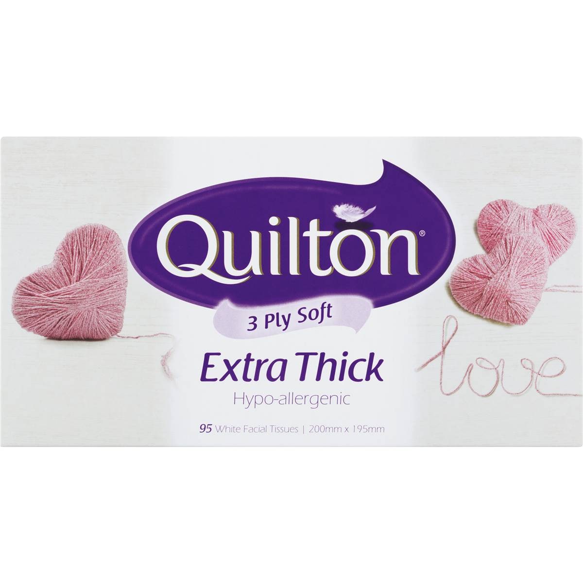 Quilton Facial Tissues Soft White 95 Pack Woolworths