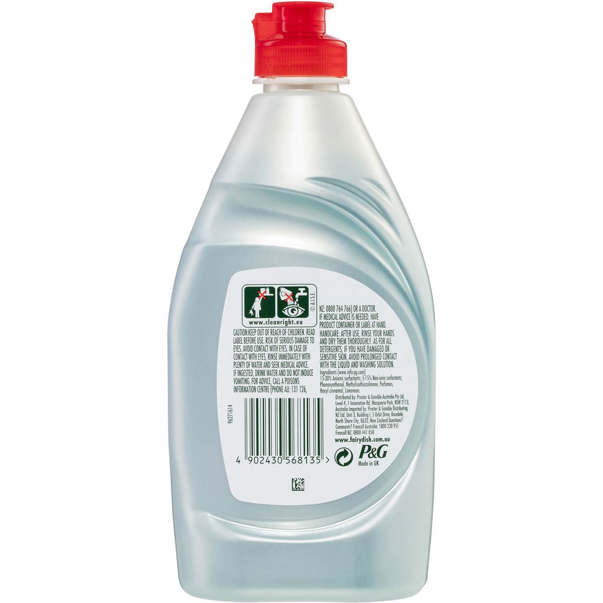 Fairy Platinum Dish Washing Liquid Lemon 400ml | Woolworths