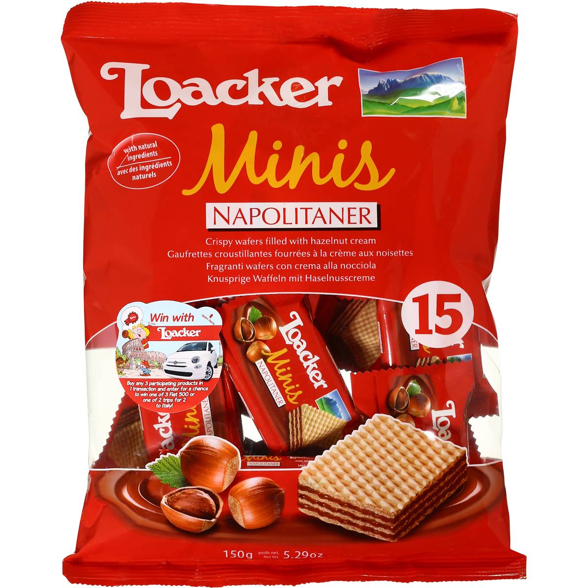 Loacker Hazelnut Minis 150g | Woolworths