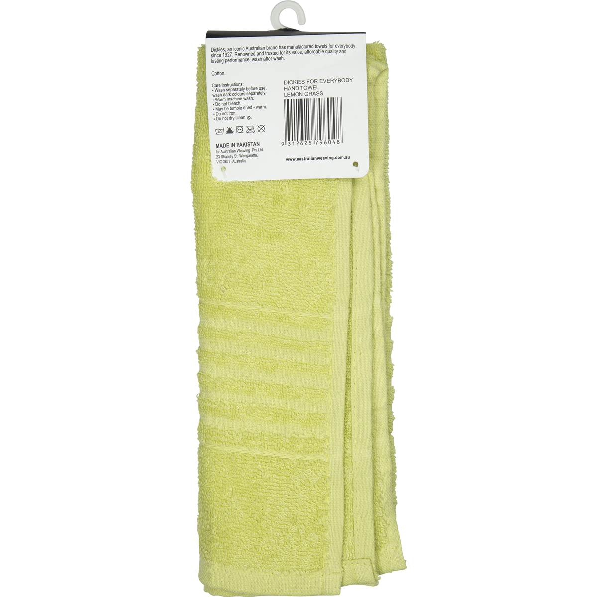Dickies Hand Towel Blue Or Lemongrass Each Woolworths