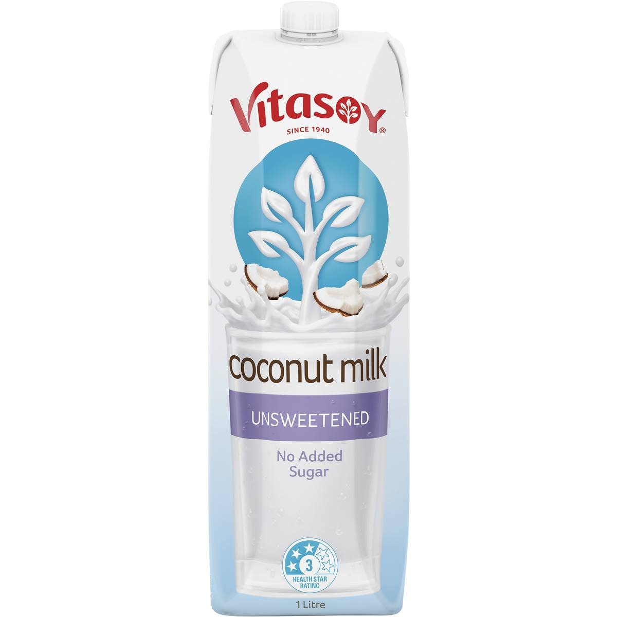Vitasoy Unsweetened Coconut Milk 1l Woolworths