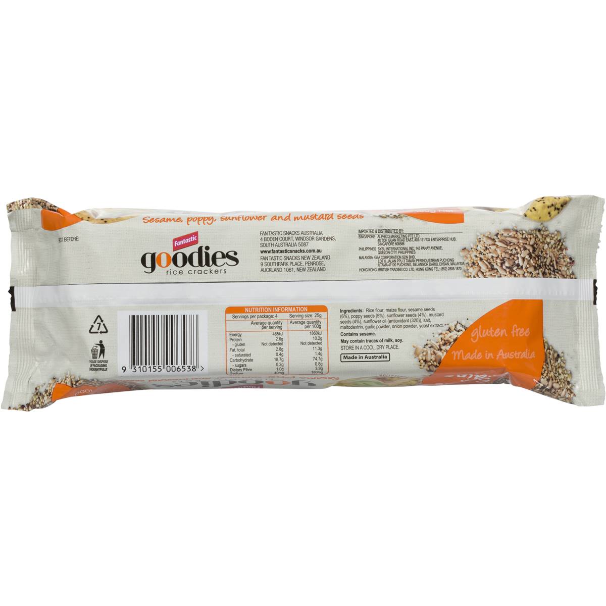 Fantastic Sesame Poppy & Sunflower Seed Goodies 100g Woolworths