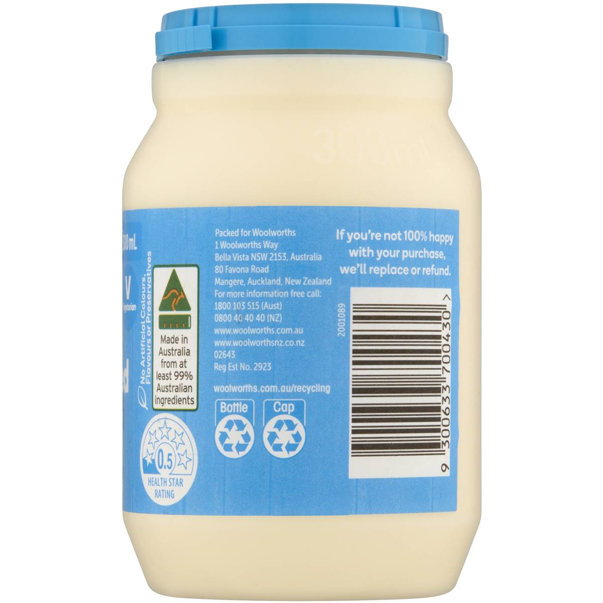 Woolworths Light Thickened Cream 300ml Woolworths