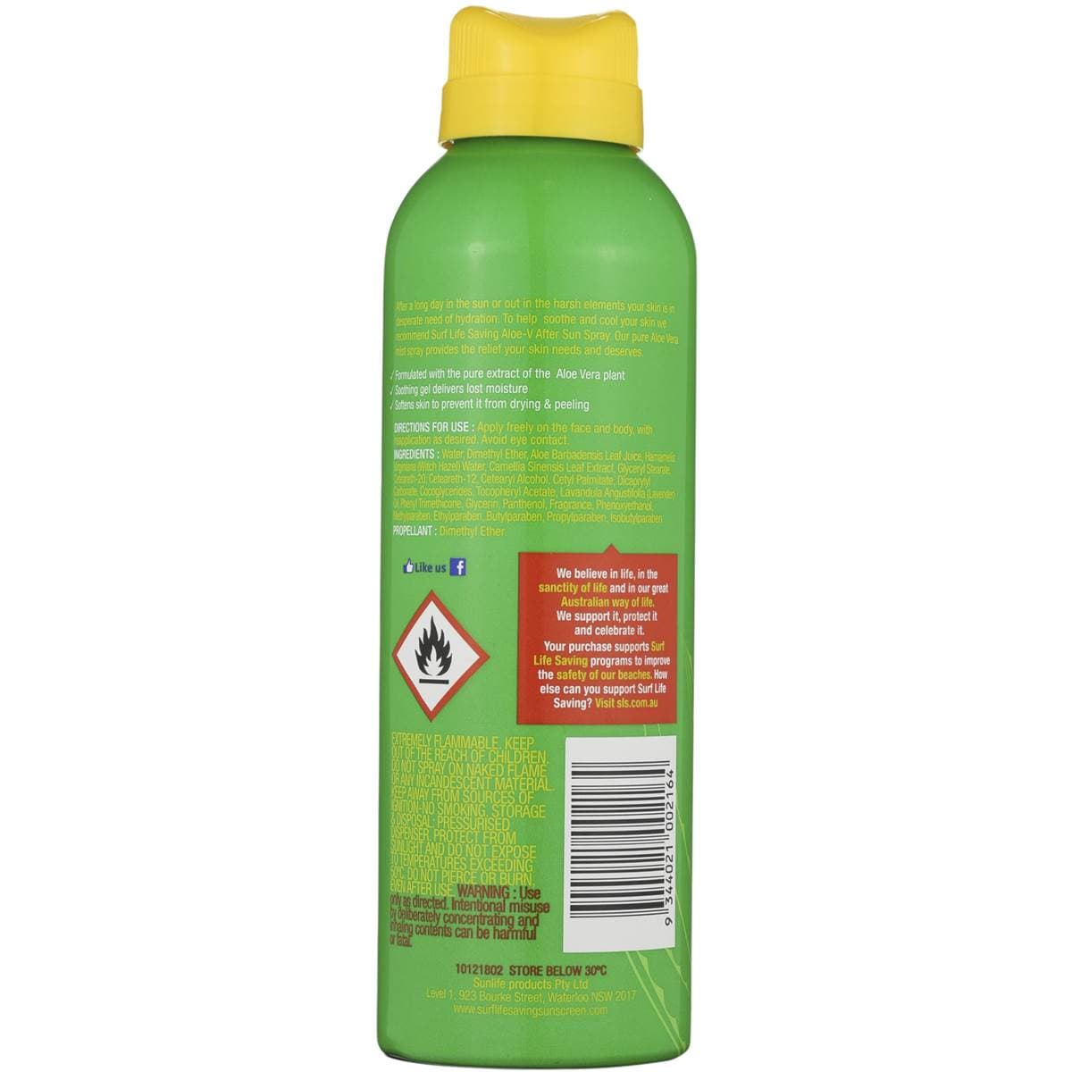 Surf Life Saving After Sun Aloe Vera 175g Woolworths