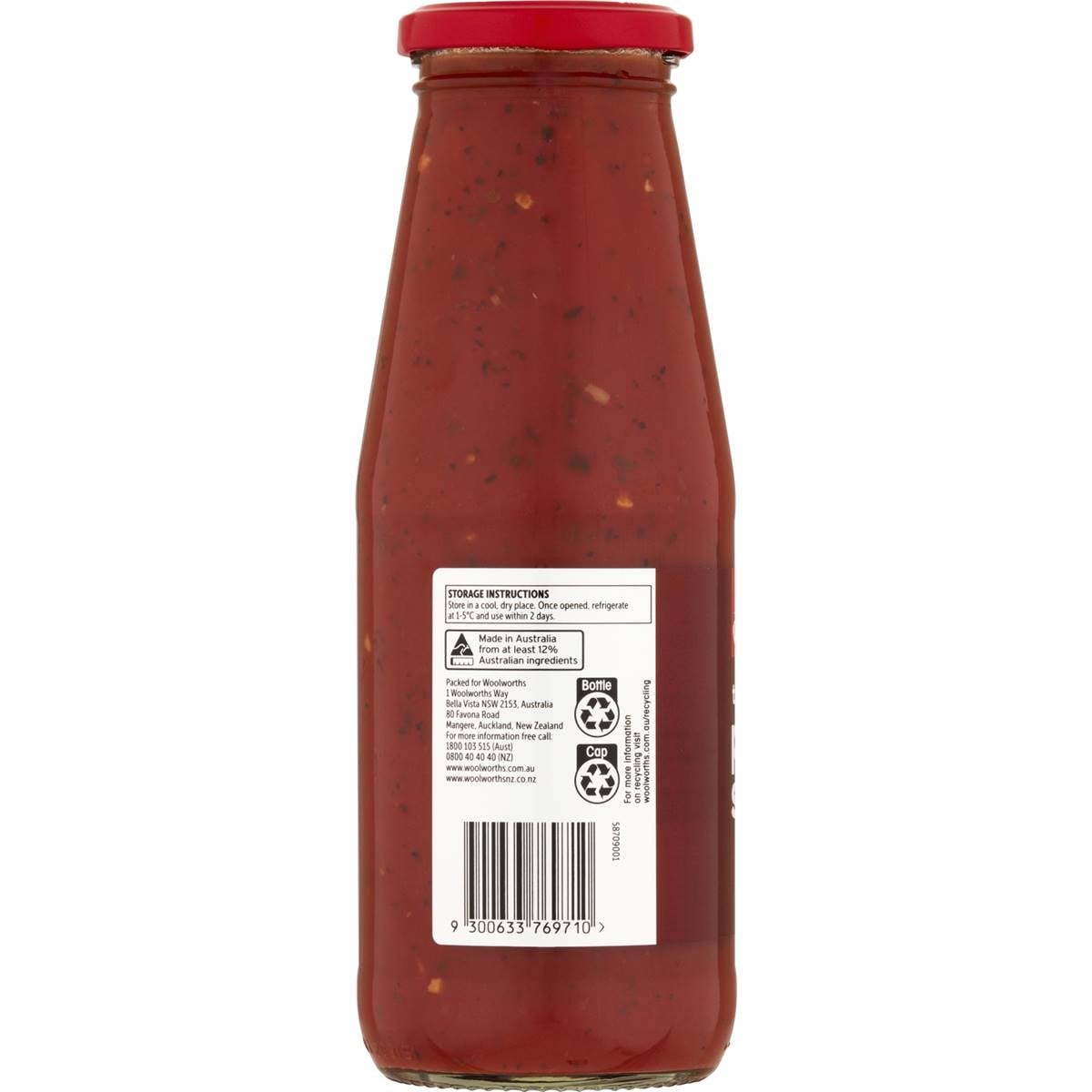 Essentials Traditional Pasta Sauce 700g Woolworths