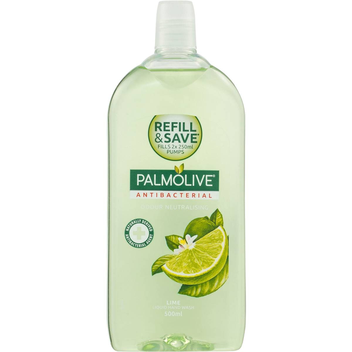 Palmolive Antibacterial Liquid Hand Wash Lime Refill & Save 500ml