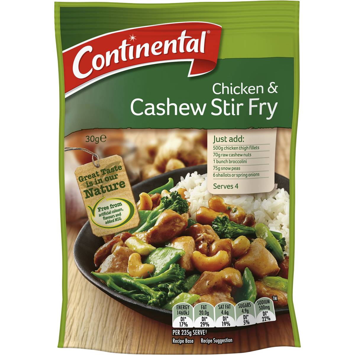 Continental Recipe Base Chicken & Cashew Stir Fry 30g Woolworths