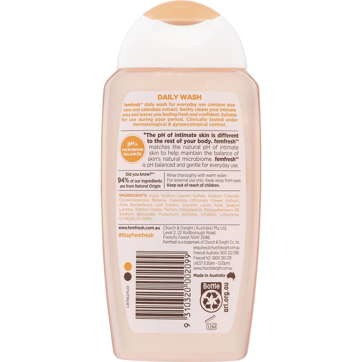 Femfresh Soap Free Wash 250ml Woolworths