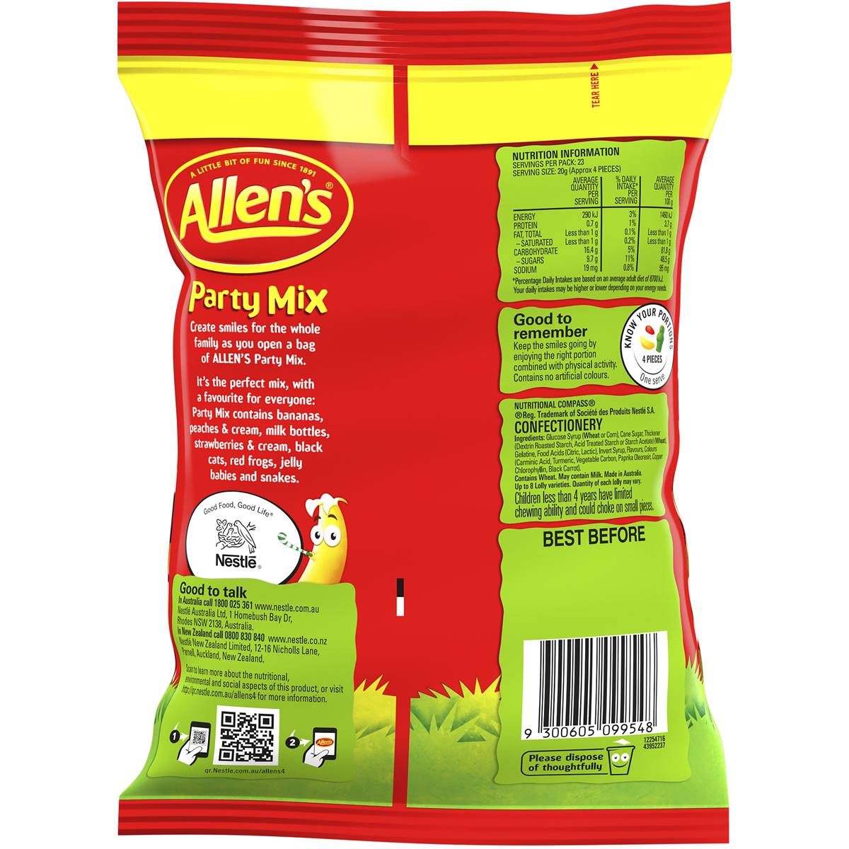 Allen's Party Mix Family Bag Lollies 465g Woolworths