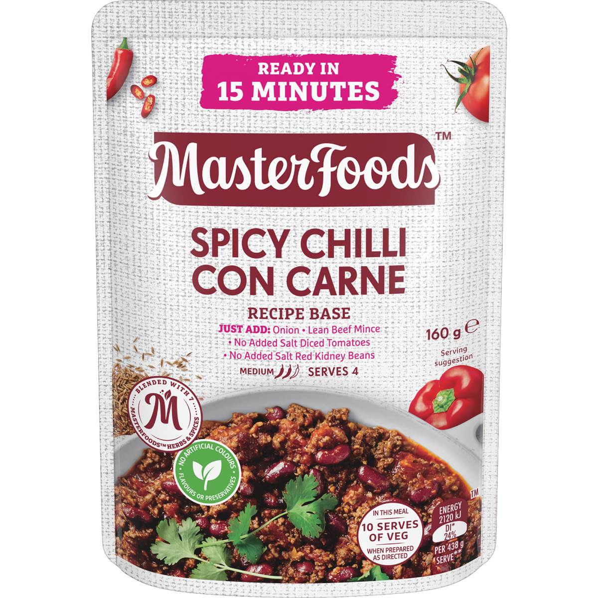 MasterFoods Chilli Con Carne Recipe Base 170g