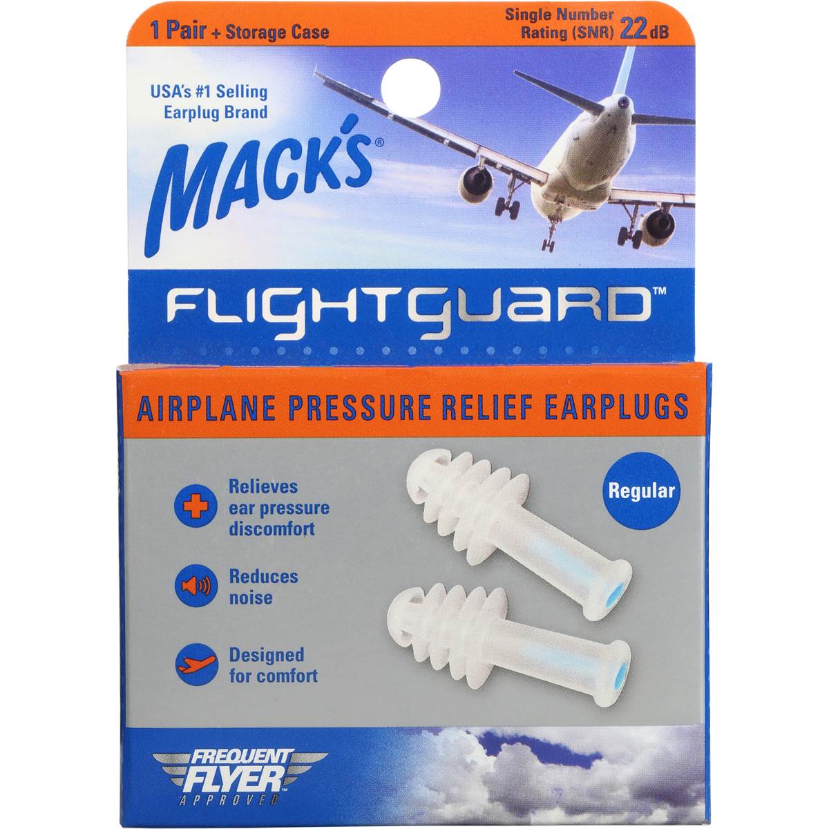 Macks Flightguard Airplane Pressure Relief Earplugs 1pk Woolworths