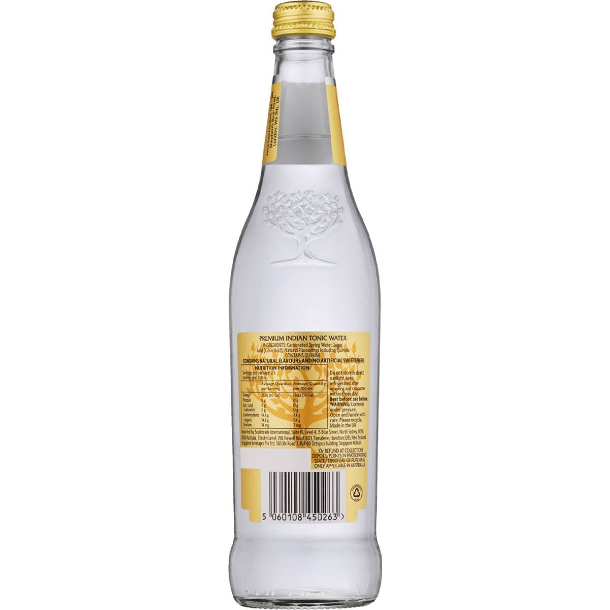 Fevertree Premium Indian Tonic Water 500ml Woolworths