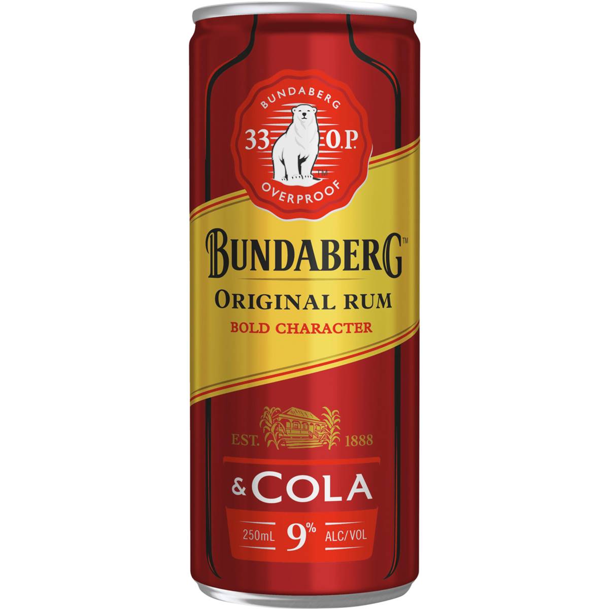Bundaberg Rum 33 Op & Cola
